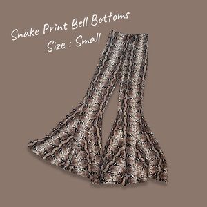 Snake Print Bell Bottoms